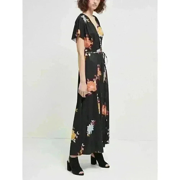 NEW! French Connection Women's 0 Shikoku Crepe Maxi Dress NWT $158 - Picture 2 of 3